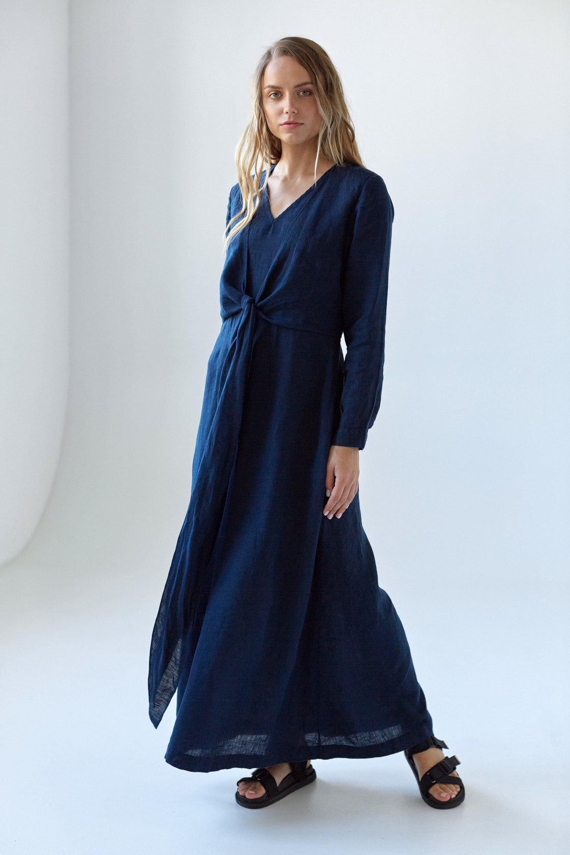 DIOON linen maxi dress | Manufacture de Lin